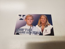 JS15 Yale University 2005 Men's & Women's Track & Field Pocket Schedule Card
