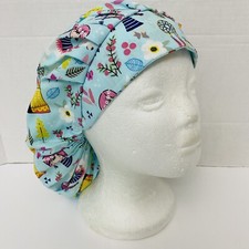 women surgical cap; cord lock,bouffant style