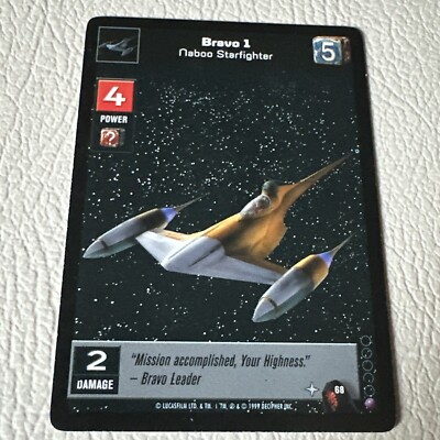 1999 YOUNG JEDI CCG BRAVO 1 #68 MENACE OF DARTH MAUL STAR WARS