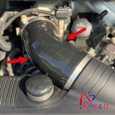 For Porsche 911 Carerra 996 997 C2 C4 Non-Turbo Air Intake Box Hose clamp Black