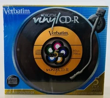 Verbatim Digital Vinyl CD-R 5 Pack-Colors 70MB 80 Min