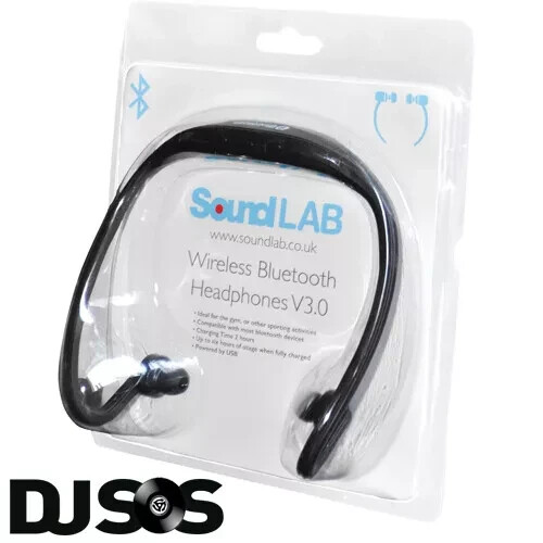 SoundLab Wireless Hands Free Sports Bluetooth v3.0 Headphones Sports Gym Running - Picture 2 of 2