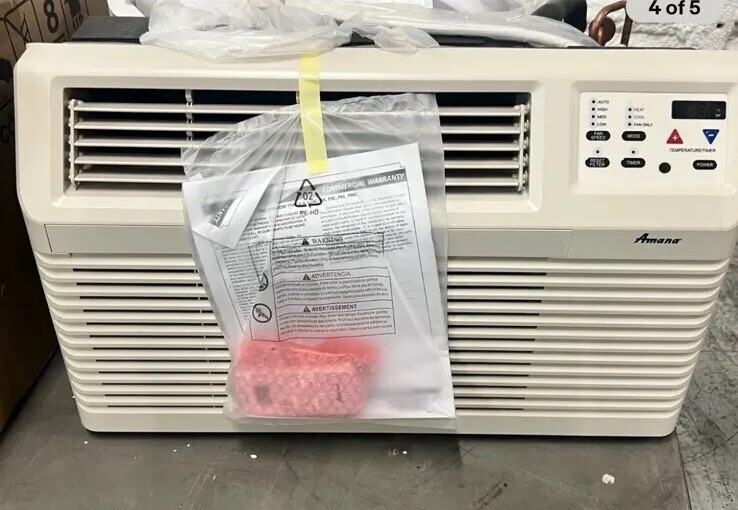Amana 12,000 BTU Thru Wall Air Conditioner W/Heat Model PBE123G35CC New