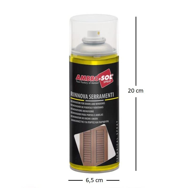 [1, 3, 12] Rinnova Serramenti 400ml Ravviva Protegge infissi Legno Alluminio