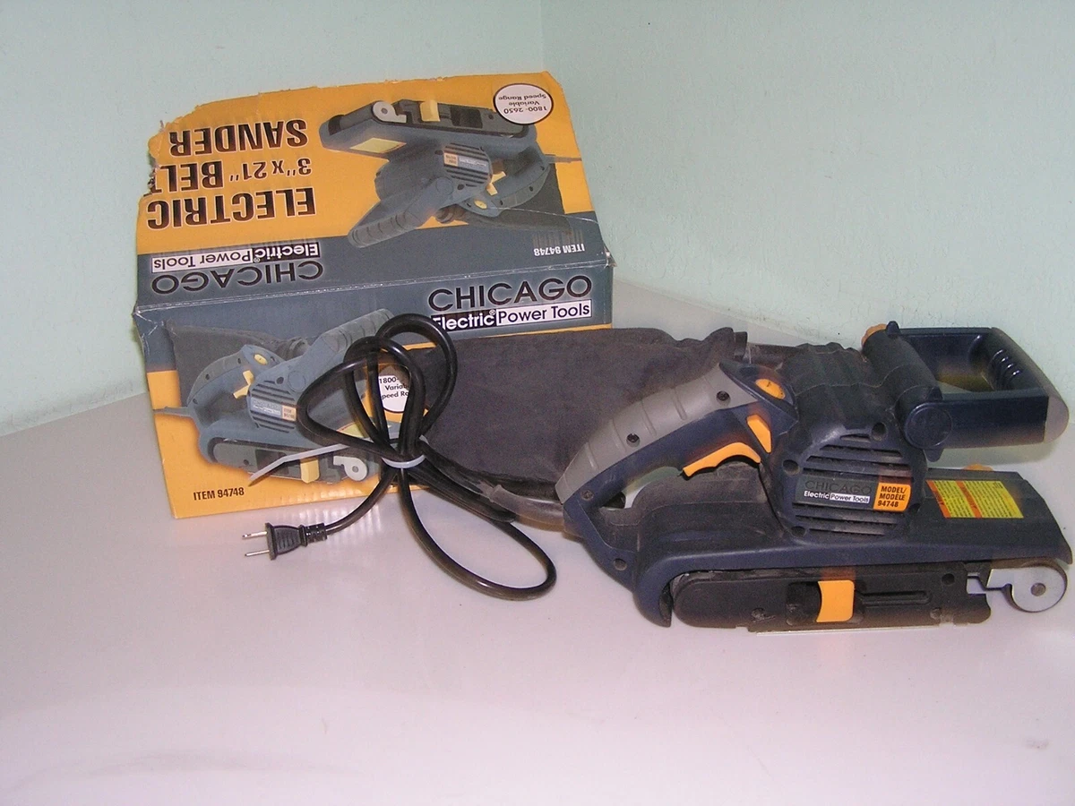 Chicago electric 3x21 belt sander deals