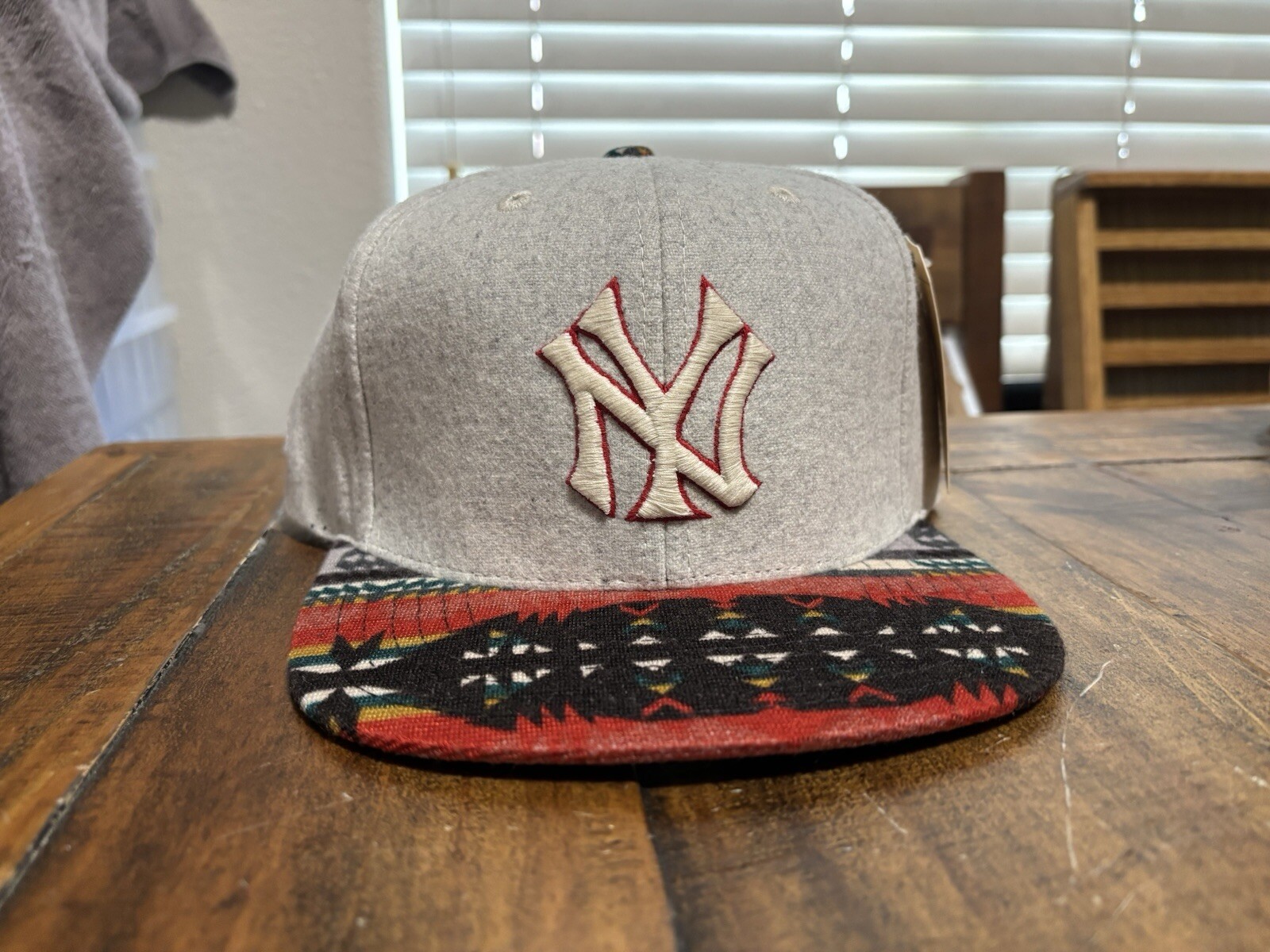 New York Yankees American Needle Cooperstown Collection Strapback Aztec Visor