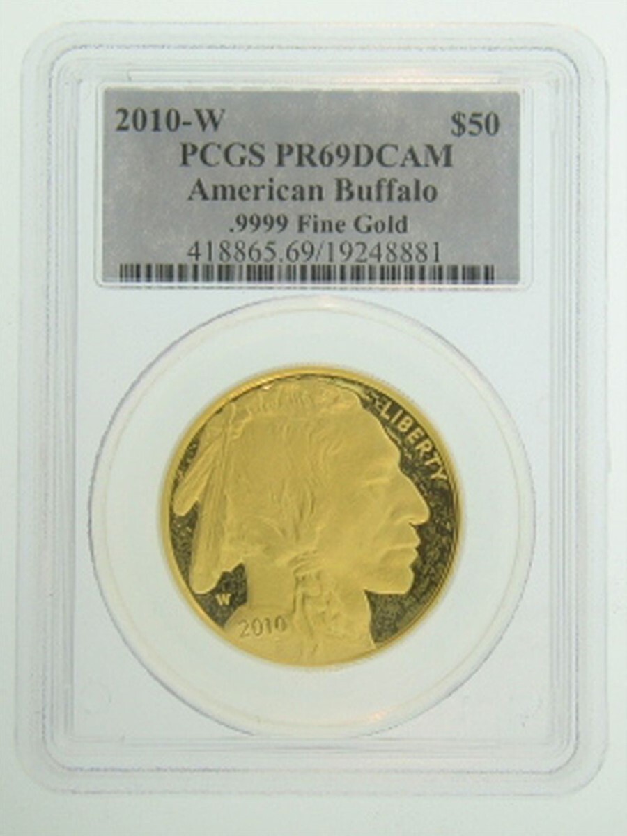 2010-W 1 oz Proof Gold American Buffalo PCGS PR69 DCAM Coin