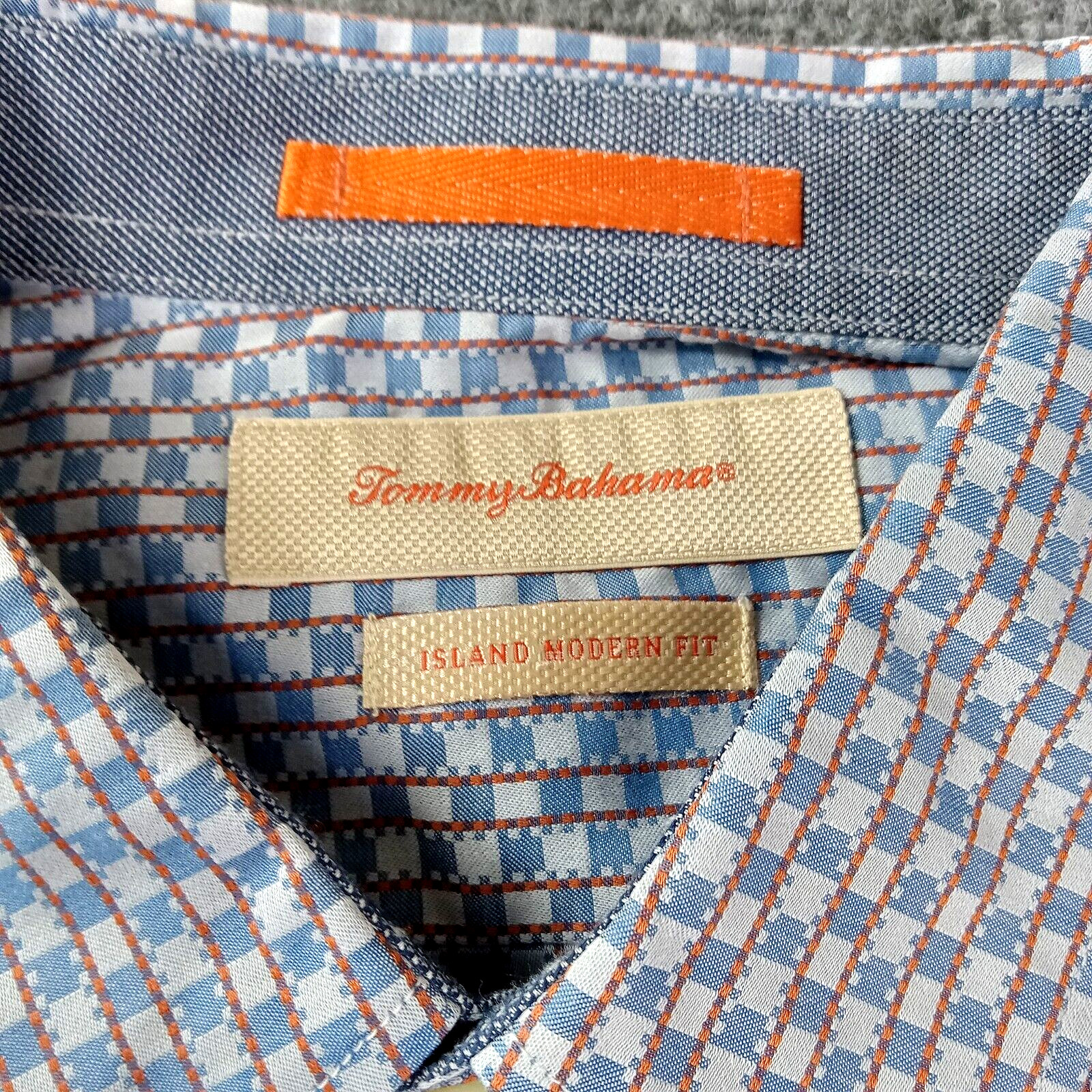 Tommy Bahama Shirt Mens Large Island Modern Fit Button Shirt