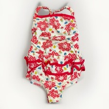 Vintage 60s/70s 3M newborn ruffle butt floral romper union made