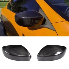 Carbon Fiber Side Wing Mirror Cover Caps For 2008-2013 Infiniti G25 G37 Q40 Q60
