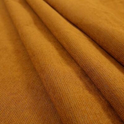 10 Meter weicher luxuriöser Polsterstoff Chenille stark strukturiert orange