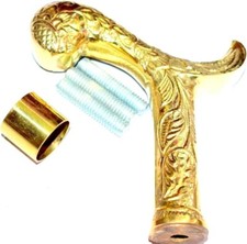 Vintage Brass Designer Handle For Antique Wooden Walking Stick Cane Present New