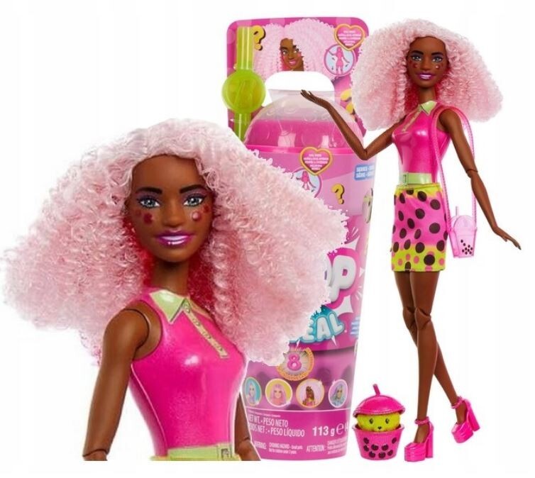 BARBIE POP REVEAL BUBBLE TEA Berry bliss scented doll HTJ20 Mattel