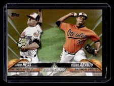 2018 Topps Update Gold David Hess / Pedro Araujo   /2018 #US29