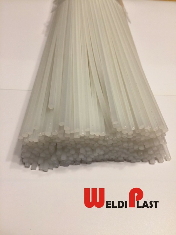 PP Polypropylene Plastic Welding Rod Car Bumper Repair 20pk(12in x 3mm 1/8 Nat)