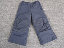 Lands End Snow Ski Pants Kids Size 4 Blue Belted Adjustable Nylon Solid