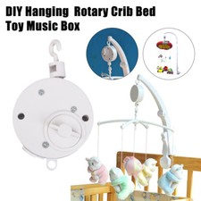 Hanging Rotary Baby Cot Mobile Crib Bed Toys Wind-up Music Box Bell DIY