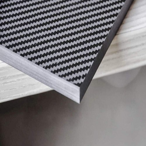 Plaque En Fibre De Carbone 100% 3K Plain Weave - Épaisseur Au Choix (0.2mm à 5mm) - Neuf