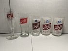 5 Vintage Schlitz Made Milwaukee Famous Beer Glasses Goblets SS