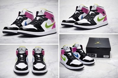 Size 10.5  Air Jordan 1 SE Mid Cyber Active Fuchsia WITH BOX