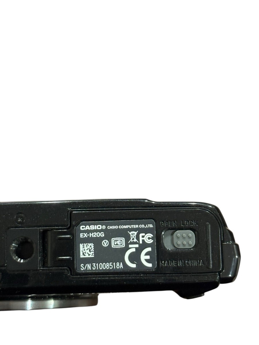 Used CASIO EXILIM EX-H20G Compact Digital Camera w/ Battery Tested