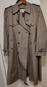 Christian Dior Monsieur-Men’s Beige (wool &silk) lined Trench Coat SZ 42R w/belt