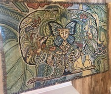 Pure Country Weavers Animal Nature Colorful Tapestry Wall Blanket Made In USA