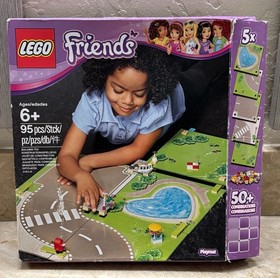 LEGO Friends Playmat Building Set 41098 95 pcs 2-in-1 Baseplates Complete