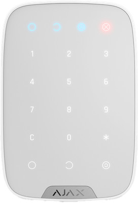 Ajax KeyPad Wireless Touch Keypad White WH3 Grade 2 Security Jeweller