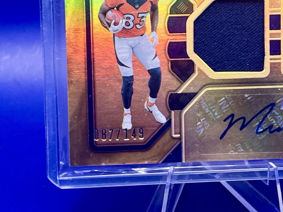 2023 Panini Gold Standard Rookie Jersey Autograph Marvin Mims /149 Broncos - Image 2 of 4