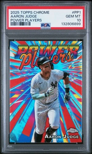 2025 Topps Chrome Power Players #PP1 Aaron Judge PSA 10