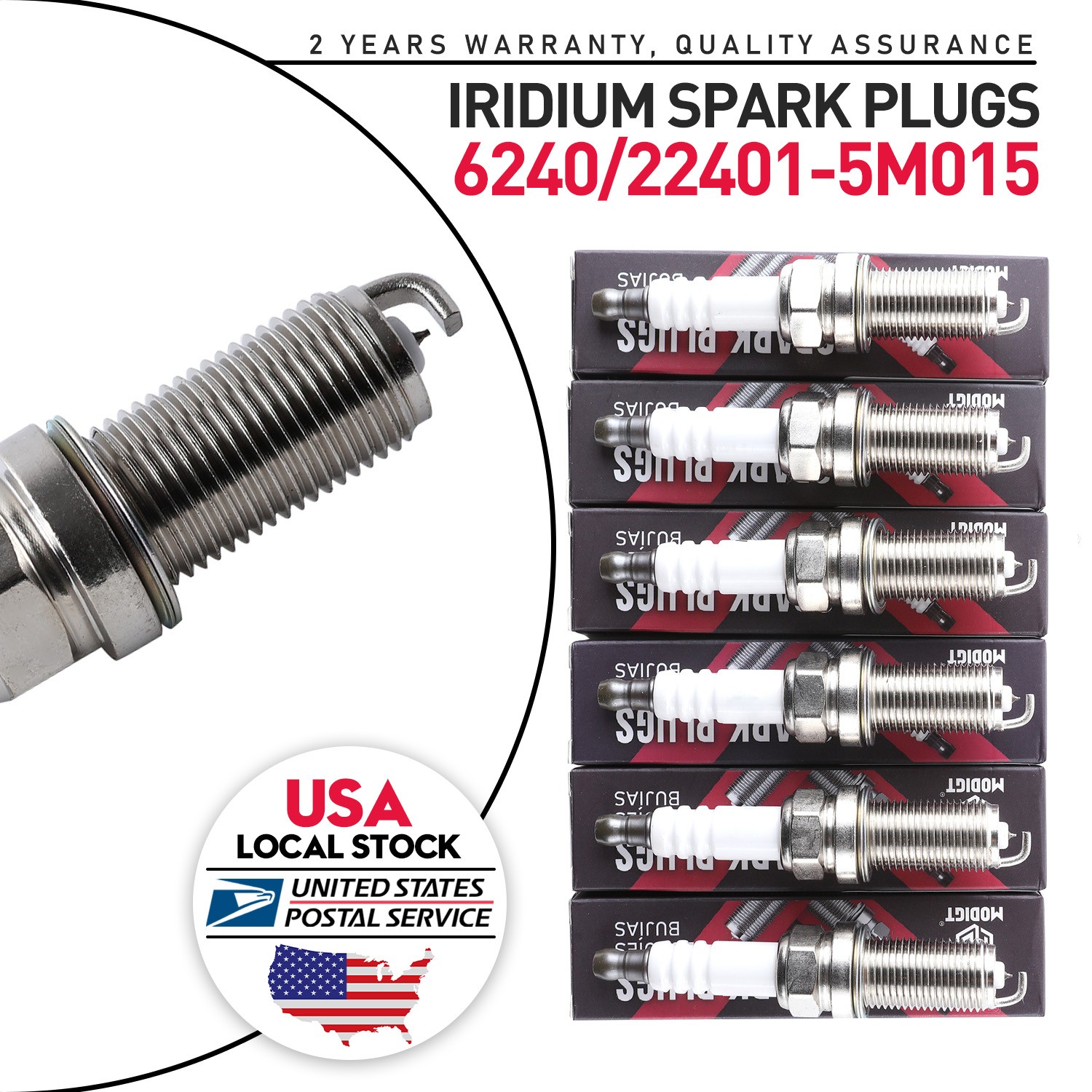6Iridium Spark Plug PLFR5A11 For Nissan Infiniti VQ35 VQ40 3.5L 4.0 22401-5M015