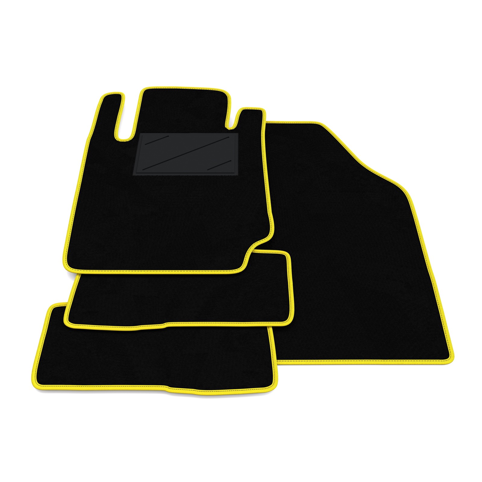 Tapis de sol pour Nissan Micra 2003-2011 en moquette noire sur mesure