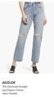 Agolde Women's Denim Jeans 90s Fit, Straight Leg, Distressed, High Rise, USA — photo 1