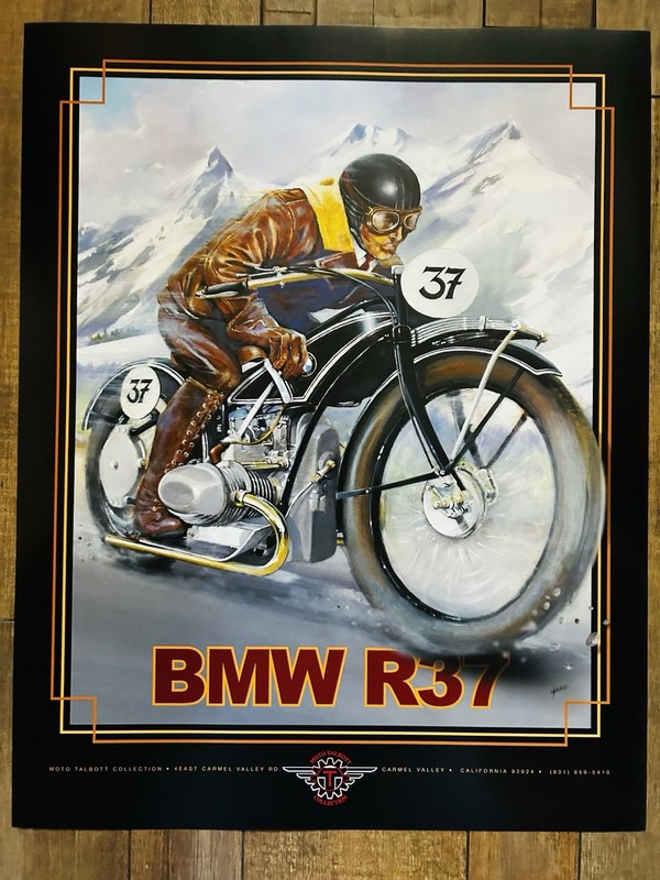 Original Moto Talbott Collection BMW R37 Poster