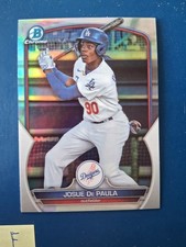 2023 Bowman Chrome Refractor Josue De Paula #BDC-132 Los Angeles Dodgers 
