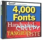 Snap 4,000 Fonts, Very Good