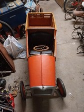 Rare Antique French Pedal Car Truck Wood Metal 1920s-1930s Large Size
