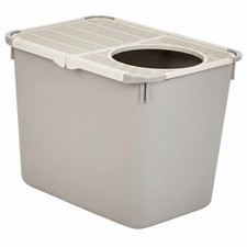 AmazonBasics Top Entry Cat Litter Box Charcoal Enclosed Privacy Pet Toilet