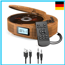 CD-Player tragbar mit Bluetooth Lautsprecher Radio Boombox für Auto Zuhause