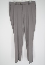 Peter Millar Men's 33x32 Franklin Performance Trouser Pants Gray Solid