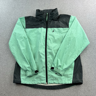 Frogg Toggs Jacket Men s Small Medium Green Full Zip Windbreaker Rain Coat Adult