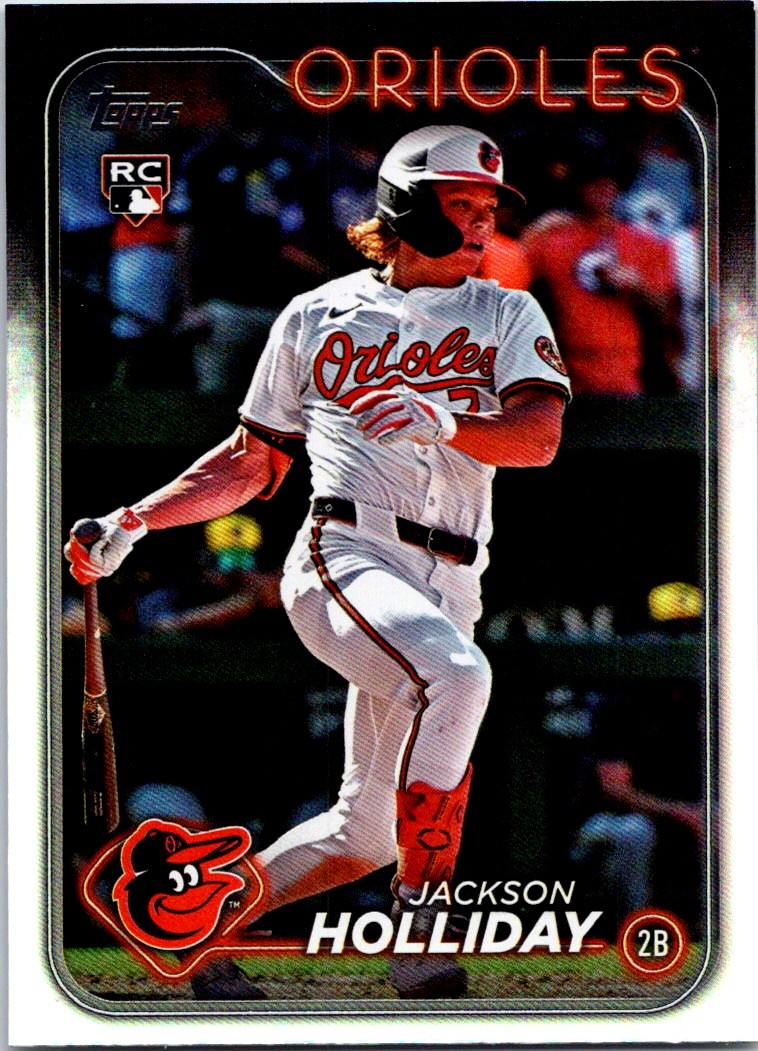 2024 Topps Update Jackson Holliday #US50 Rainbow Foil Baltimore Orioles