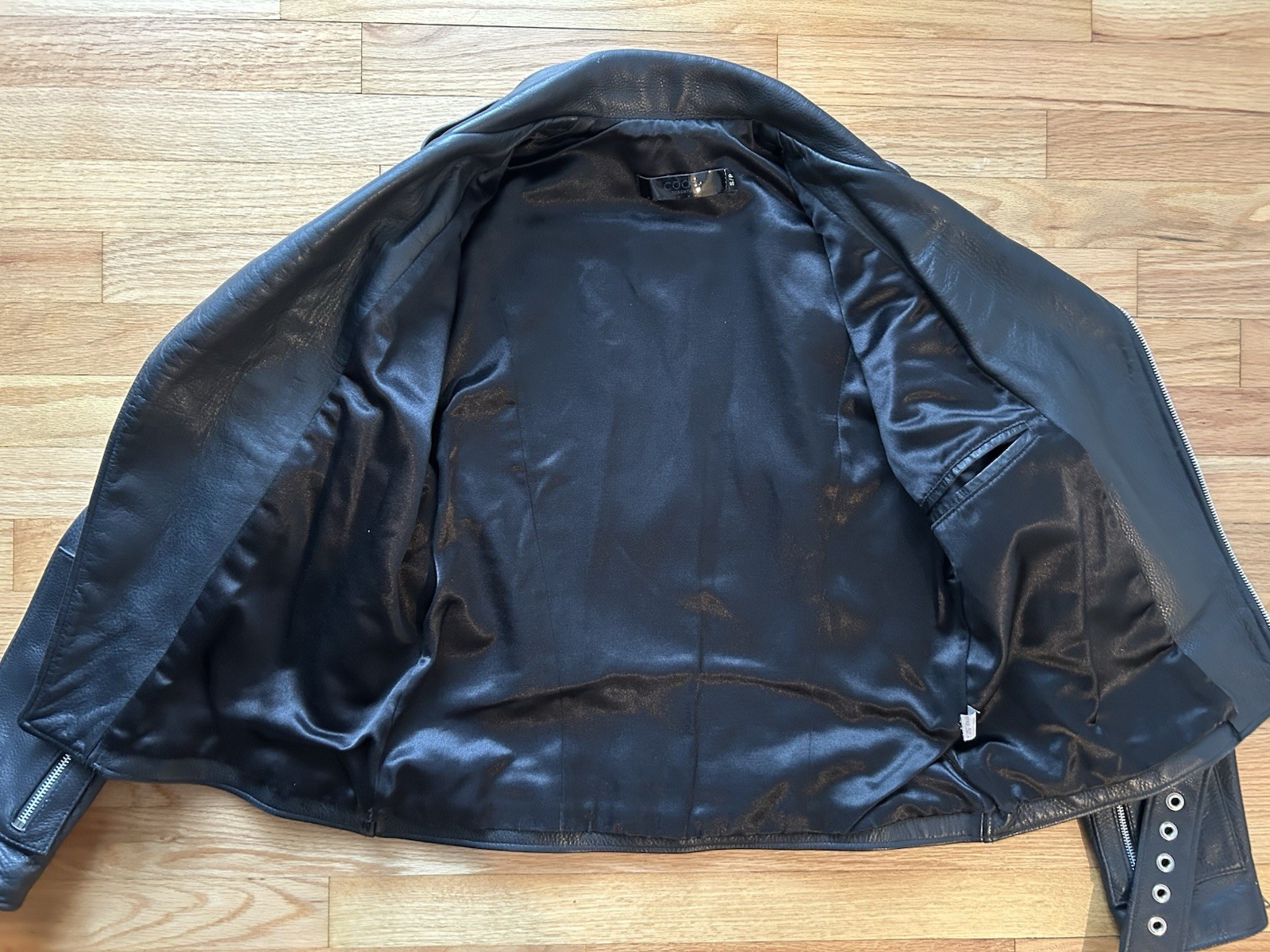 CODE Toronto Double Leather Rider Jacket Size S 3… - image 6