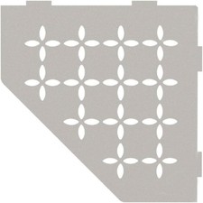 Schluter Pentagonal Corner Shelf- Floral Design, Greige Finish- SES2D5TSBG