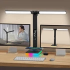LED Desk Lamp with Charger, USB Charging Port, Dual Swing Arm Desk Light with 5