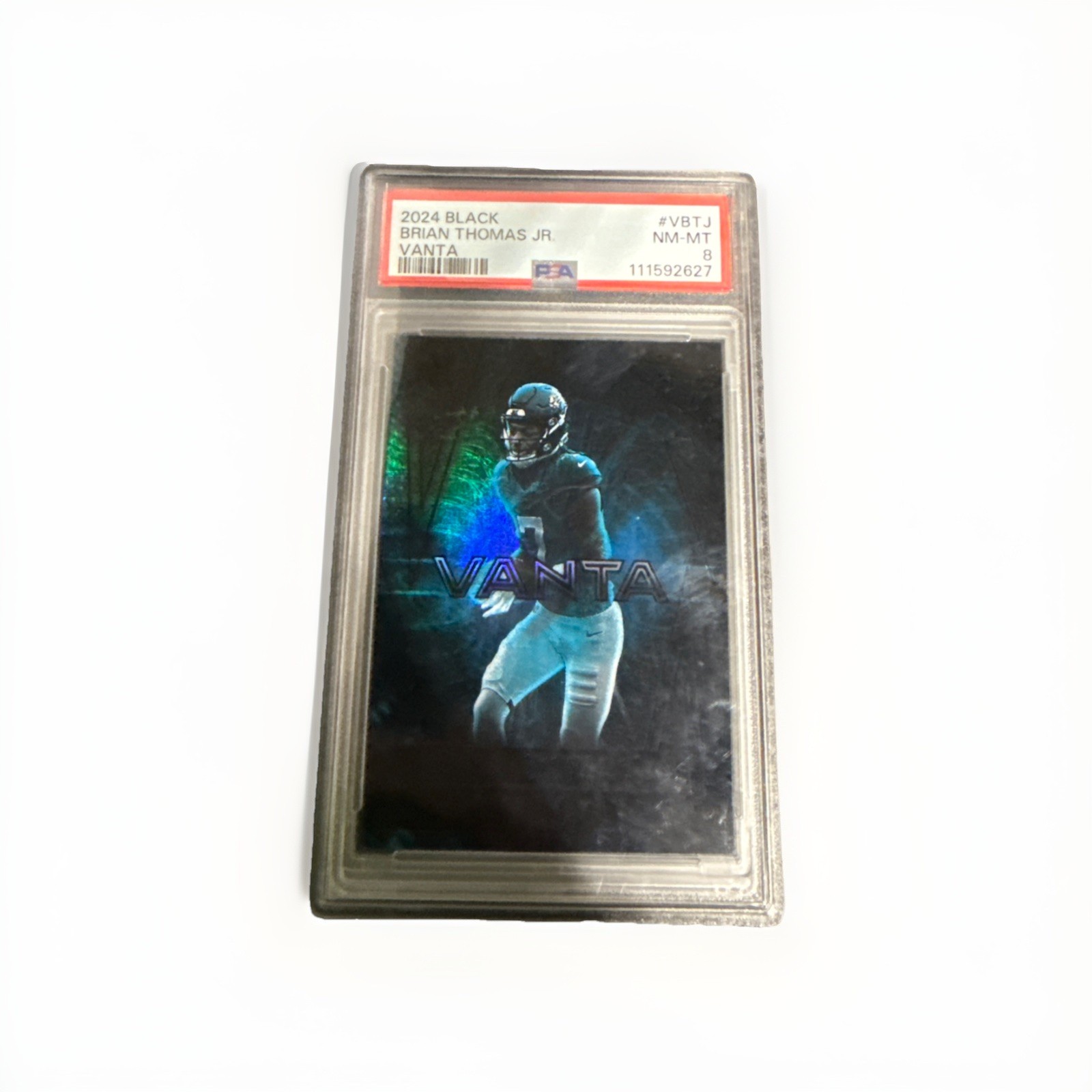 2024 Panini Black Brian Thomas Jr Vanta Case Hit # V-BTJ Jaguars PSA 8