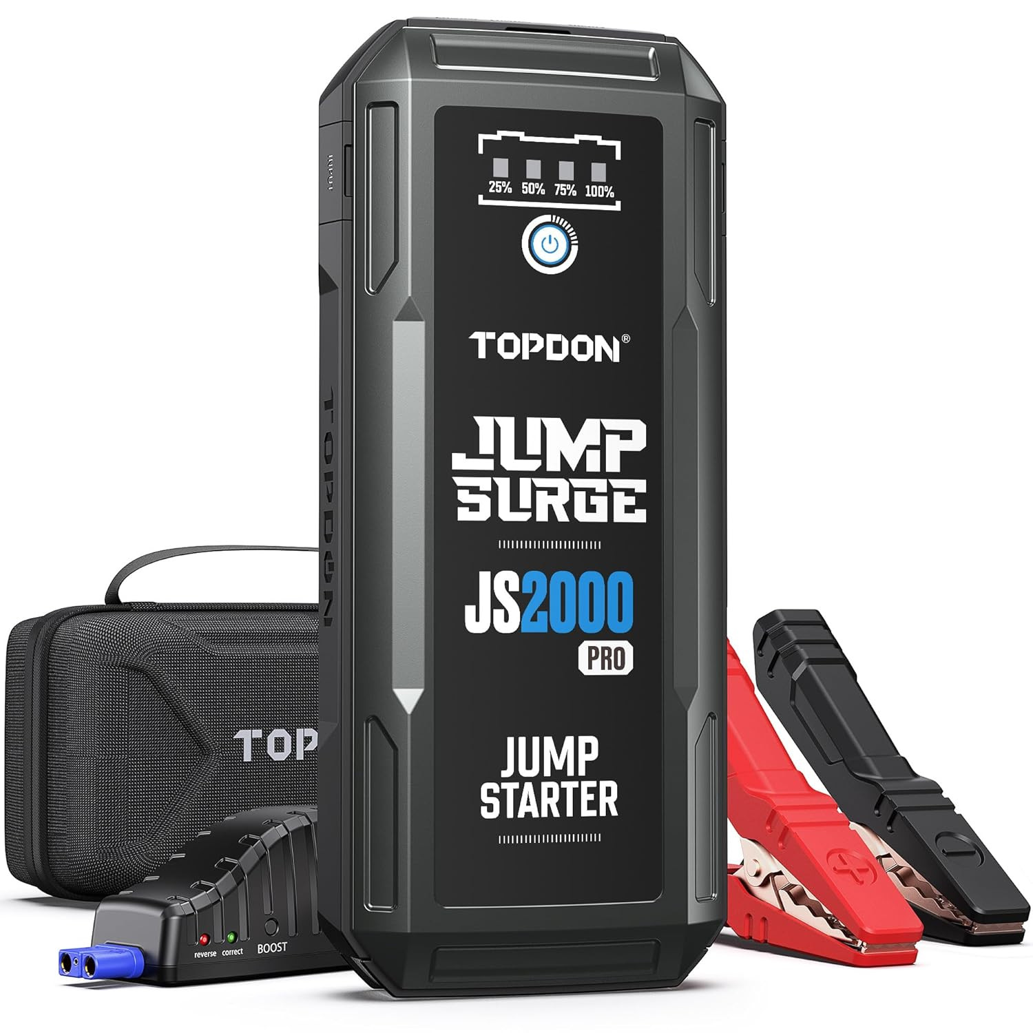 Jump Starter Professionale 2000A Peak per Batterie 12V Benzina