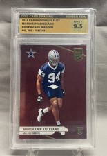 2024 Panini Donruss Elite - Rookies Marshawn Kneeland Maroon /249 Graded 9.5 