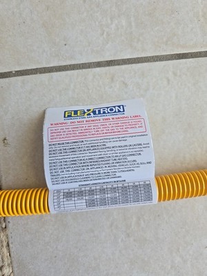 Flextron Gas Line Hose 1/2'' O.D. x 48'' Length with 1/2'' FIP Fittings.
